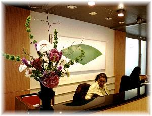 Office Reception Desk Arrangement